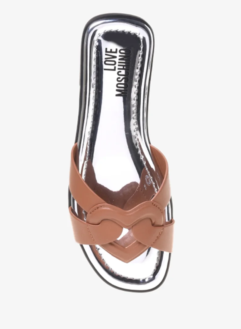 Love Moschino  Casual Slip On Flat Sandals for Women | Best Price UAE